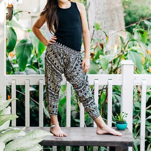 Buddha Pants Other - Buddha Pants Kids Unisex Boho Hippie Harem Pants Beige